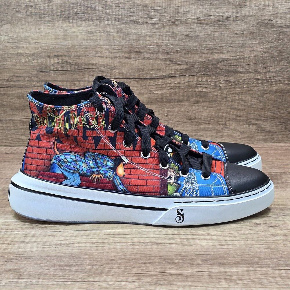 Skechers X Snoop Dogg Snoop One DoggyStyle Men's Sz 12 Black Red High Top Shoes